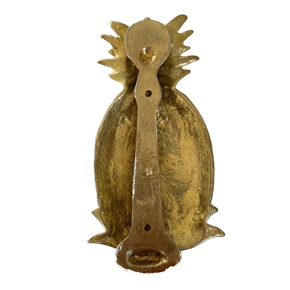 Brass Pineapple Door Knocker Handle Heavy - Picture 2 of 6
